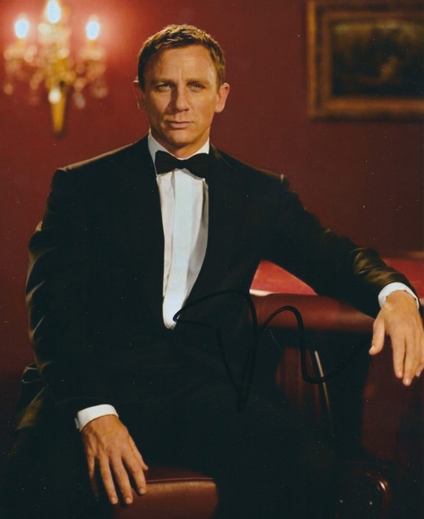 Daniel Craig as James Bond 007 Colour Photo Personally Signed ...