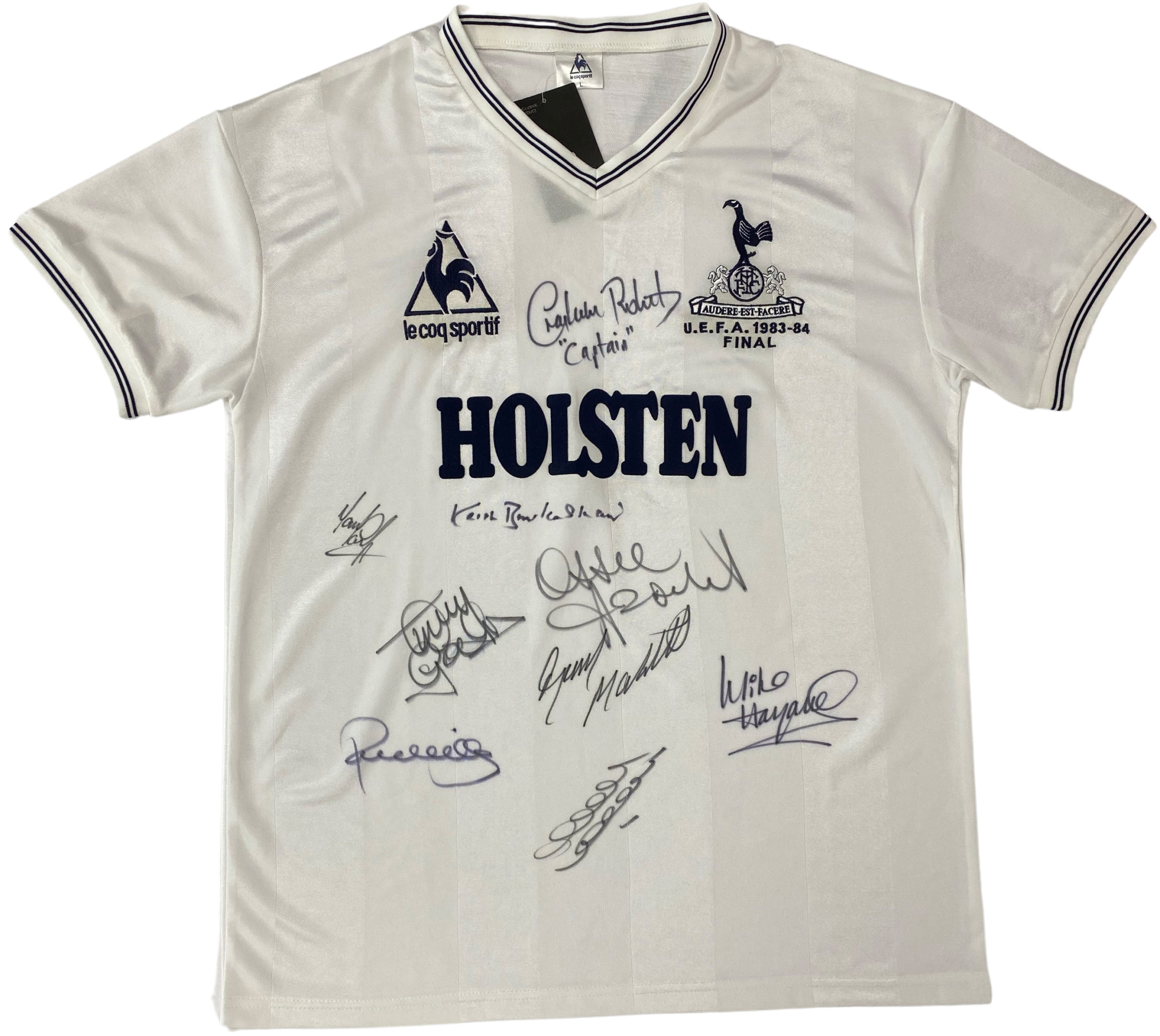 Tottenham Hotspur Shirt Multi Signed Shirt - UEFA 1983/84 Final